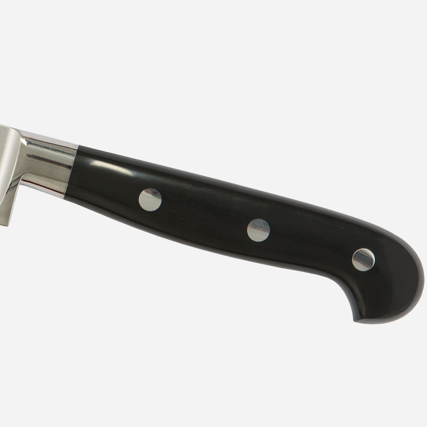 Utility knife cm.12  Stainless Steel Berkel Adhoc Handle Glossy Black Resin